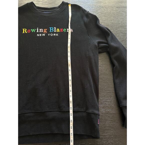 Rowing Blazers Unisex Spellout Crewneck Black Size Medium - Picture 9 of 10